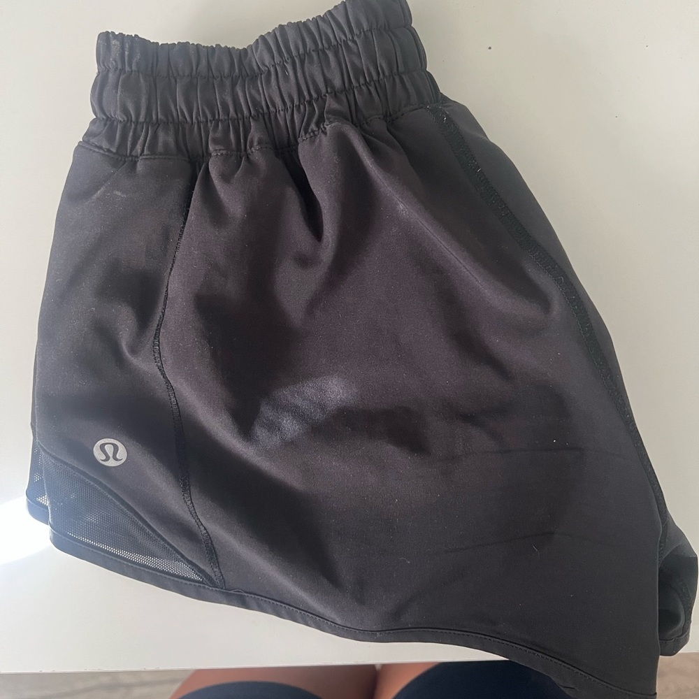 Lululemon Black shotty Hot Shorts